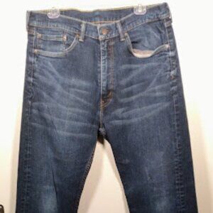 Levi's 505 Mens Jeans Size 36 X 30 Straight Leg Blue Denim